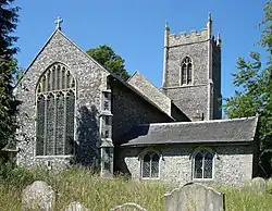 village du Suffolk en Angleterre