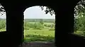 Vue de la chapelle du Tankenberg sur le paysage.