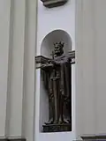 Statue de Saint-Vladimir à la Cathédrale de la Sainte Résurrection d'Ivano-Frankivsk en Ukraine.