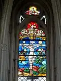 Vitrail de la Crucifixion.