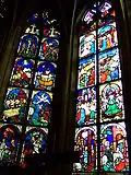 Le 2e et 3e vitrail du Chœur de la Besserer-Kapelle