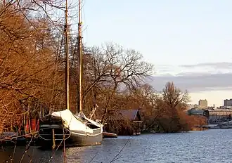 Vue de Huvudsta strand.