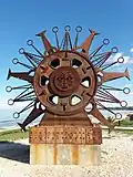 Un sol para Atlántida, sculpture de l'artiste uruguayenne Agó Páez Vilaró, à Atlántida.