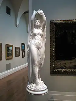 Ondine sortant de l'onde de Chauncey Bradley, 1880-1882.