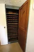 Une armoire à obus de la casemate de Bourges.