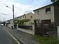 Une des rues de la cité ouvrière d'Ambès dans les années 1950.