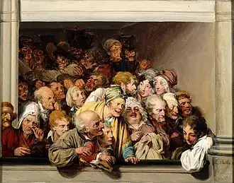 Une loge, un jour de spectacle gratuit (1830), Versailles, musée Lambinet.