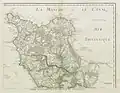 Carte ancienne du diocèse de Coutance