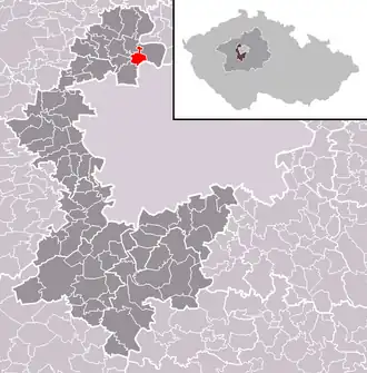 Localisation de Únětice