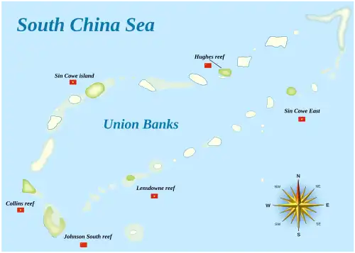 Carte du banc de l'Union