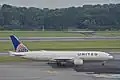 Un Boeing 777-200 de United Airlines.