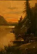 Peintre allemand inconnu - Vue avec la maison