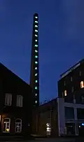 Éclairage conceptuel reprenant la suite de Fibonacci à Unna (Allemagne)