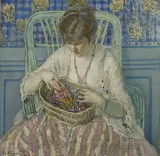 Démêler la soie, vers 1915Terra Museum, Chicago.