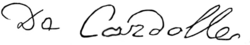 signature d'Augustin-Pyramus de Candolle