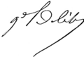 Signature de Ernest Courtot de Cissey