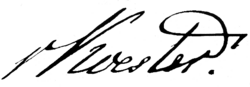Signature de Hans von Koester