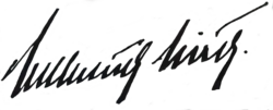 signature de Hellmuth Hirth