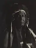 Sans-titre (Amérindien avec une coiffe de bison)