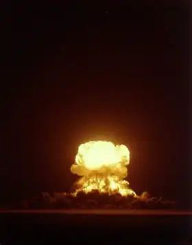 L'explosion vue du ciel.