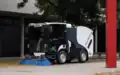 Balayeuse de voirie Boschung électrique.