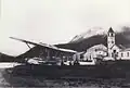 Un des premiers avions à s'être posé à Ushuaïa.