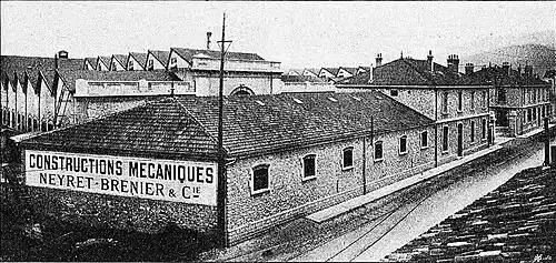 Usine Neyret-Brenier, en 1904