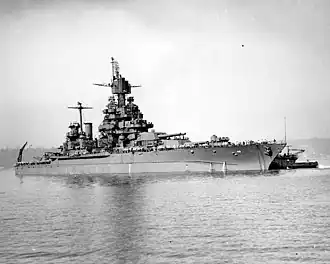 illustration de USS Maryland (BB-46)