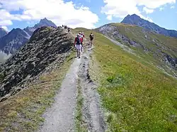 La tête de la Tronche (2&nbsp;584&nbsp;m) sur la CCC 2009