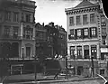 Vue du magasin De Volharding (Ganzenmarkt 3) à Utrecht après l'incendie du 25 juillet 1901.