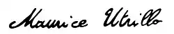 signature de Maurice Utrillo