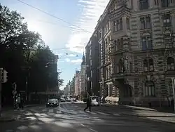 Uudenmaankatu vue d'Ouest en Est