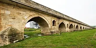 Vue du pont Uzunköprü et de la rivière Ergene