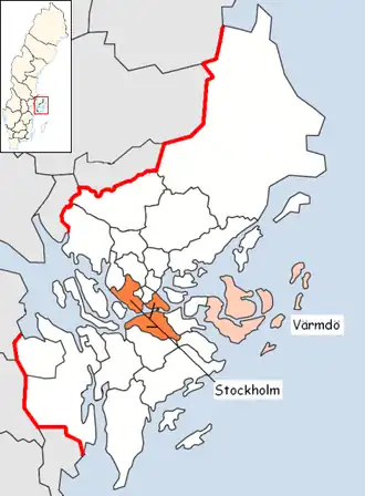 Localisation de Värmdö