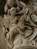 La Conversion de saint Eustache ou de saint Hubert : (3e&nbsp;pile, côté sud de la nef).