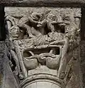 Mort du mauvais riche : deux démons s'emparent immédiatement de son âme. Sous le lit du mort se trouve un serpent, symbole du Mal.