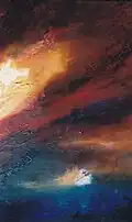V. Vasseur, huile sur toile, 61&nbsp;×&nbsp;38&nbsp;cm.