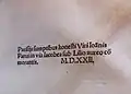 Colophon d'un texte de 1522.