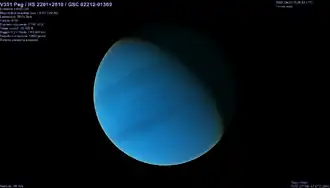 Vue d'artiste de V391 Pegasi b.