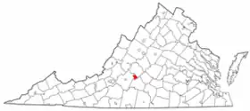 Localisation de Lynchburg