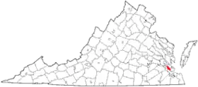 Localisation de Newport News