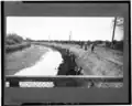 Prisonniers de guerre italiens travaillant sur le canal de l'Arizona en 1943.