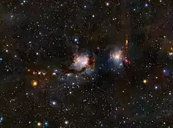 Image en infrarouge prise par le télescope VISTA de l'observatoire européen austral.
