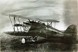 Vue de l'avion.