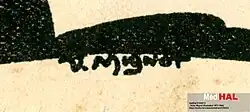 signature de Victor Mignot