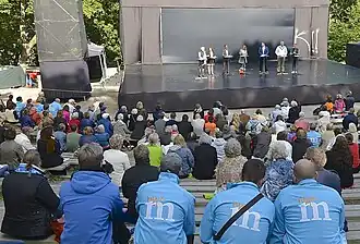 Débat électoral à Vita Bergen en 2014.