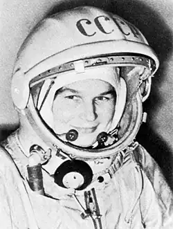 Photographie iconique de Valentina Terechkova en 1963.