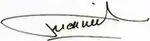Signature de Valérie Trierweiler