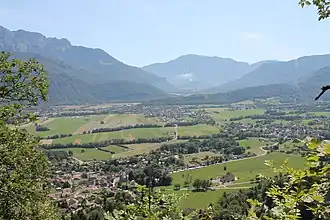 Photographie de la vallée de Faverges depuis Entrevernes.