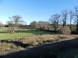 La vallée du ruisseau des Planches de Mollas en aval de l'étang Pompeix.